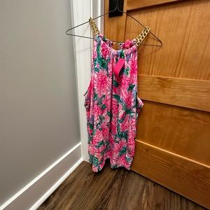 Lilly Pulitzer Bowen Top in Pink Blossom